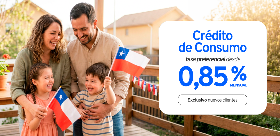 Familia feliz en fiestas patrias
