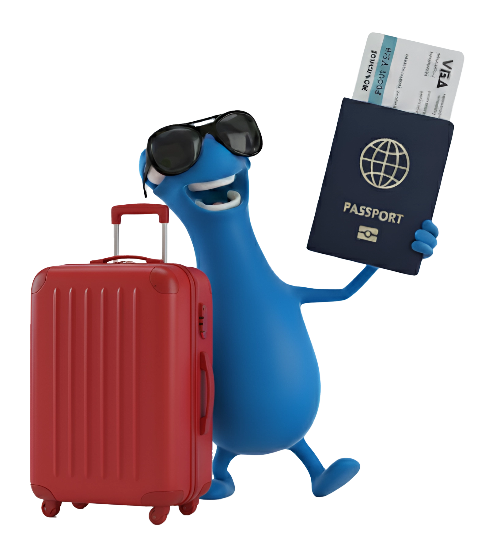 Mono azul credito de consumo para viajar