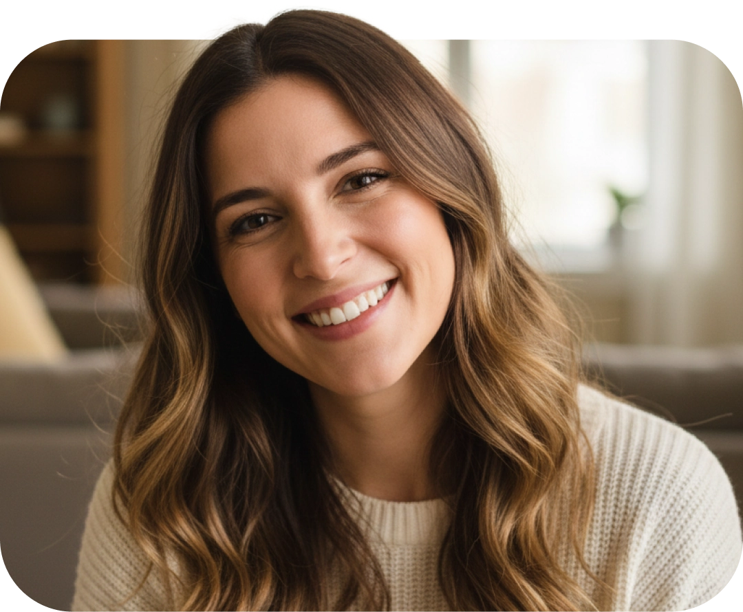 mujer feliz por beneficio cashback con su credito de consumo