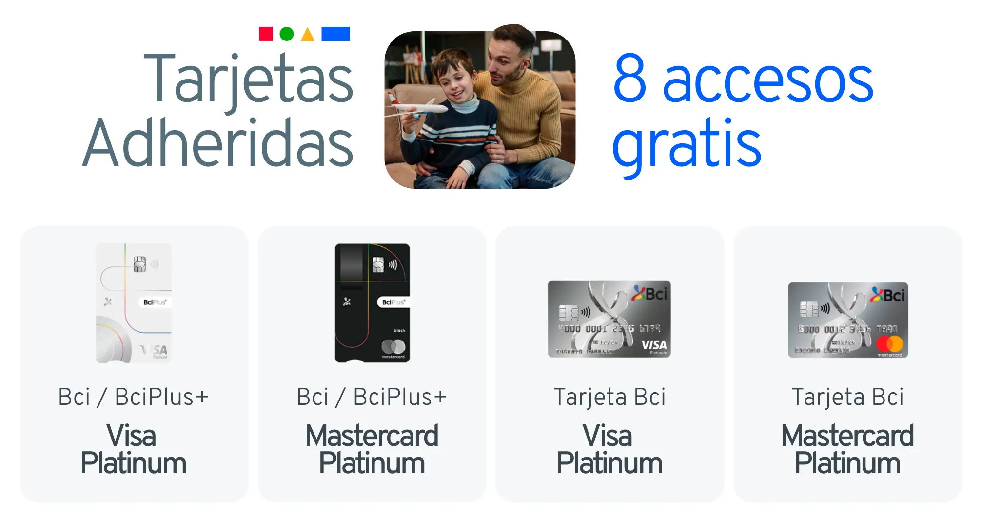 Tarjetas adheridas