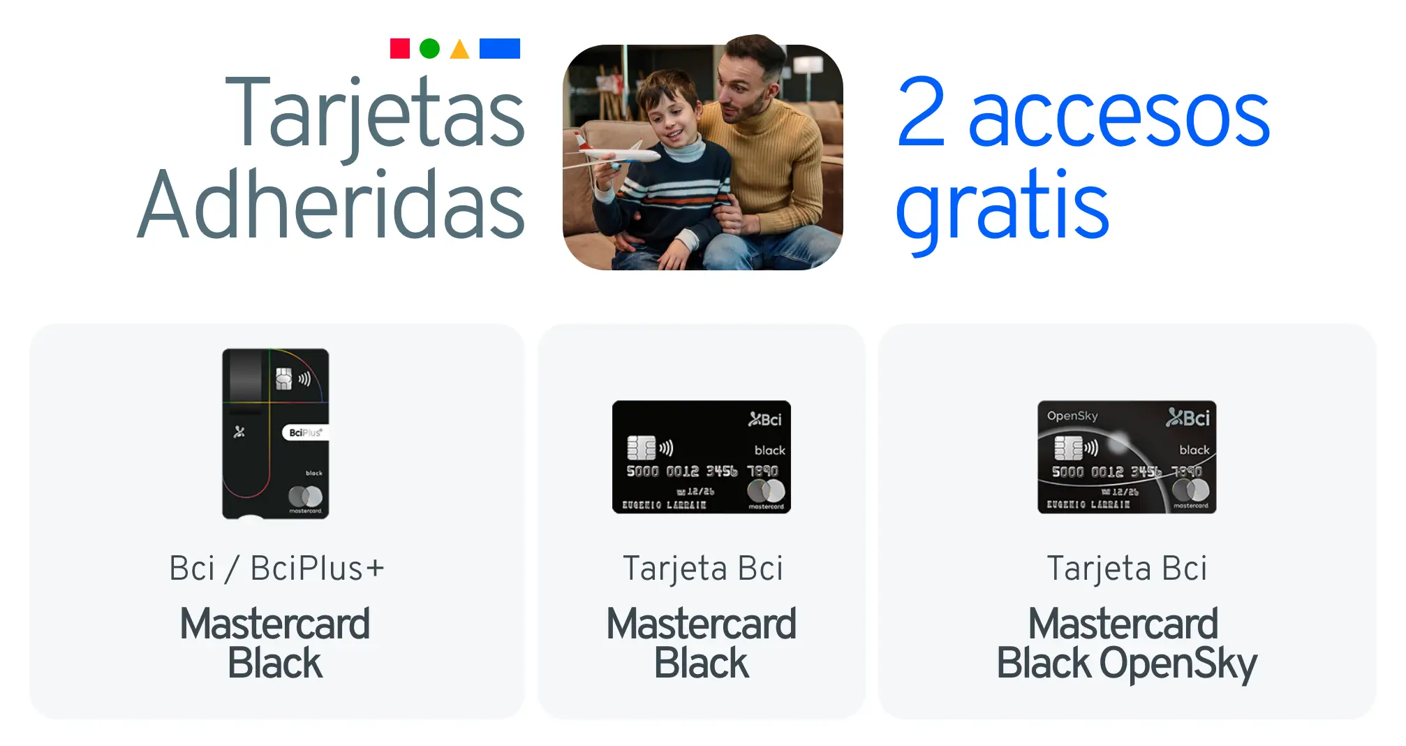 Tarjetas adheridas