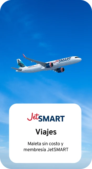 JetSmart: Maleta sin costo y  membresía JetSMART