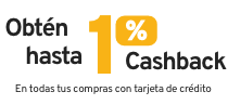 obten hasta 1% de cashback