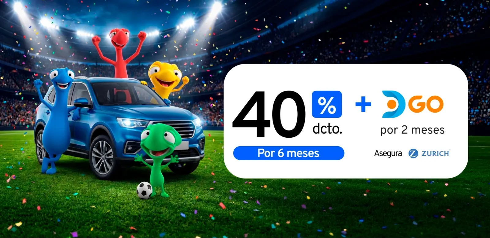 Seguro Auto Promoción 40 Por Ciento Descuento Por 6 Meses