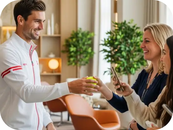 Meet & Greet con artistas y deportistas.