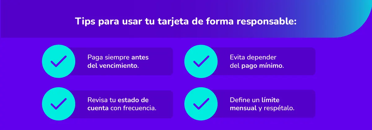 Tips para usar tarjeta de crédito de forma responsable