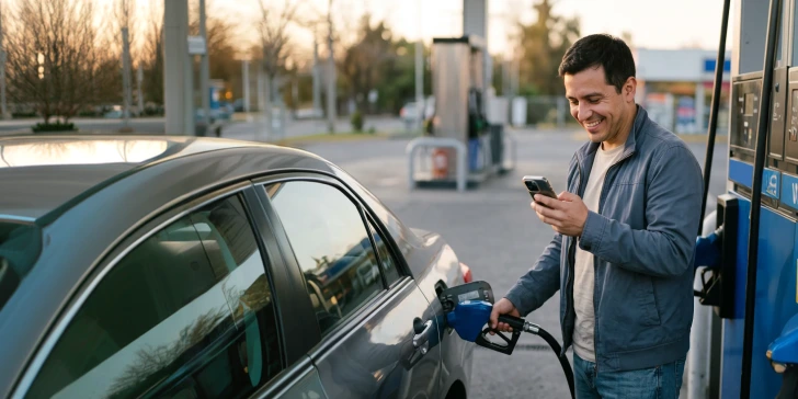 Recarga bencina App Copec