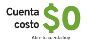 costo 0, abre tu cuenta hoy