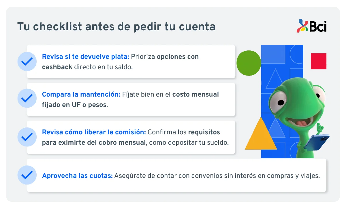 Administrar tu cuenta corriente.