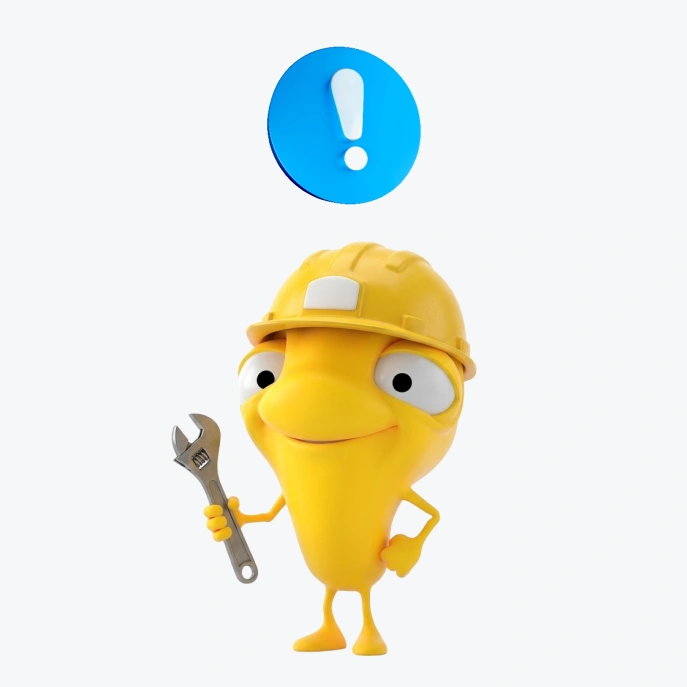 Mono Bci avisando información importante sobre Experiencias Upgrade
